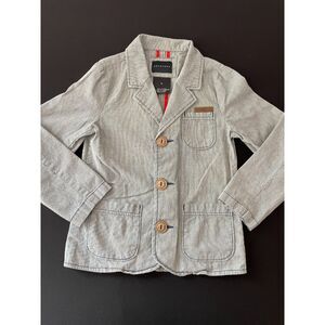 ~ SEAN JOHN Boys' 5 yrs Blazer Chambray Blue 100% Cotton Boy's Pockets 3-button